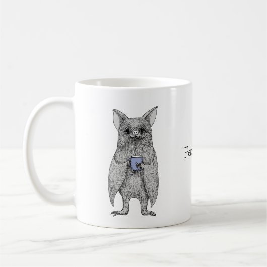 Niedliches Vampirbad mit Kaffee Funny individuelle Kaffeetasse (Links)