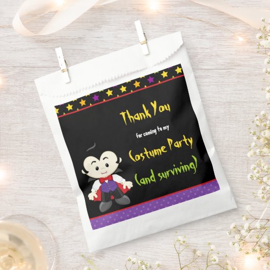 Niedliches Vampire Boy Halloween Kostüm Party Geschenktütchen (Ausgeschnitten)