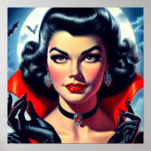 Niedliches Vampire-Button Poster (Vorne)
