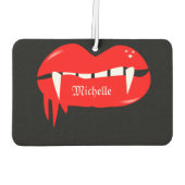 Niedliches Vampire Lip Drilling Halloween Autolufterfrischer (Rückseite)
