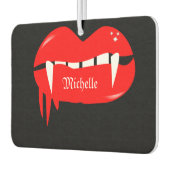 Niedliches Vampire Lip Drilling Halloween Autolufterfrischer (Links)