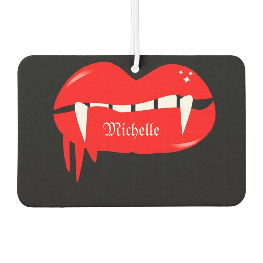 Niedliches Vampire Lip Drilling Halloween Autolufterfrischer (Vorderseite)