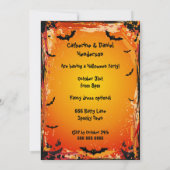 Niedliches Vampire-Schläger-Halloween-Party Einladung (Rückseite)