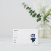 niedliches Vampirschüler Visitenkarte (Stehend Vorderseite)