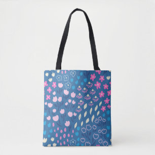Niedliches Vector Floral Nahtloses Muster Tasche
