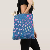 Niedliches Vector Floral Nahtloses Muster Tasche (Von Nahem)