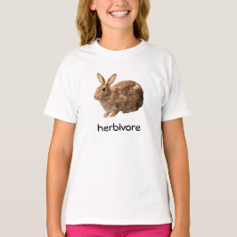 Niedliches Veganes Herbivore Cottontail Wild Bunny T-Shirt