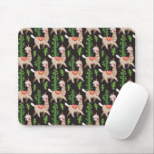 Niedliches verziertes Lama-Muster Mousepad (Mit Mouse)
