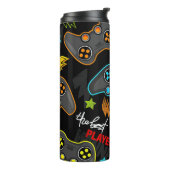 Niedliches Videospiel/Gamer Thermosbecher (Nach links gedreht)