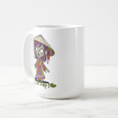 Niedliches vietnamesisches Zombie Kaffeetasse (Vorderseite Links)