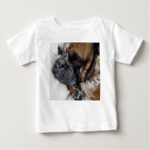 Niedliches Viktorianisches Bulldog Foto Baby Shirt