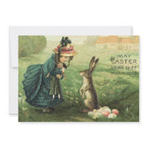 Niedliches Viktorianisches Girl Doll Osterfest