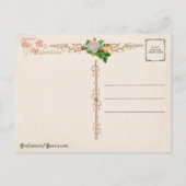 Niedliches Viktorianisches Kind Valentine Feiertagspostkarte (Rückseite)