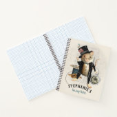 Niedliches Viktorianisches Mauszeigerblatt Notizbuch (Innenseite)