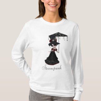Niedliches viktorianisches Steampunk Goth Mädchen T-Shirt
