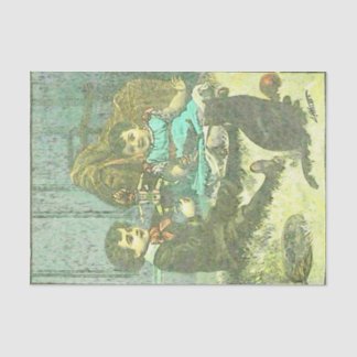 Niedliches viktorianisches Vintages decoupage Seidenpapier