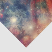 Niedliches Viktorianisches Weihnachtskätzchen und  Seidenpapier (Ausschnitt)