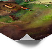 Niedliches Village Digital Art Poster (Ecke)