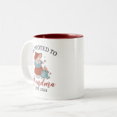 Niedliches Vintag für Oma Personalisiert Zweifarbige Tasse (Vorderseite Links)