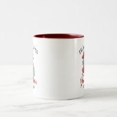 Niedliches Vintag für Oma Personalisiert Zweifarbige Tasse (Mittel)