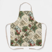 Niedliches Vintag Inspiriert Weihnachtsmuster Schürze (Vorderseite)