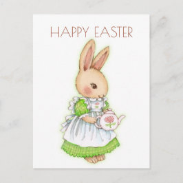 Niedliches Vintag Osterhasen Postkarte