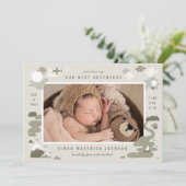 Niedliches Vintages Abenteuer Einladung (Stehend Vorderseite)