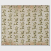 Niedliches Vintages Baby Cherub Cupid Angels Kraft Geschenkpapier (Flach)
