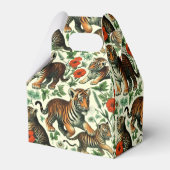 Niedliches Vintages Baby Tiger Nahtlos Geschenkschachtel (Rückseite)