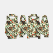 Niedliches Vintages Baby Tiger Nahtlos Geschenkschachtel (Ungefaltet)