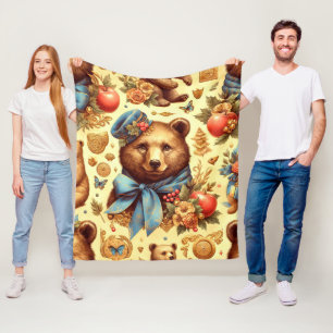 Niedliches Vintages Bärenwasser Fleecedecke