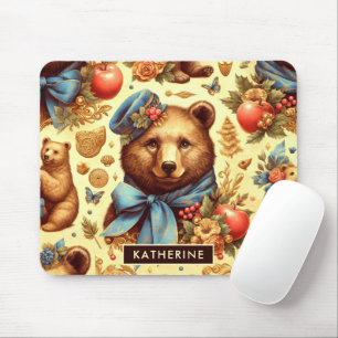 Niedliches Vintages Bärenwasser Mousepad