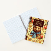 Niedliches Vintages Bärenwasser Notizblock (Innenseite)