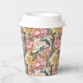 niedliches Vintages Blumenmuster Pappbecher (Rechts)