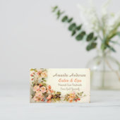 Niedliches Vintages Bündel Rosen Visitenkarte (Stehend Vorderseite)