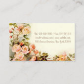 Niedliches Vintages Bündel Rosen Visitenkarte (Rückseite)