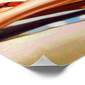 Niedliches Vintages Button im Sommer Poster (Ecke)