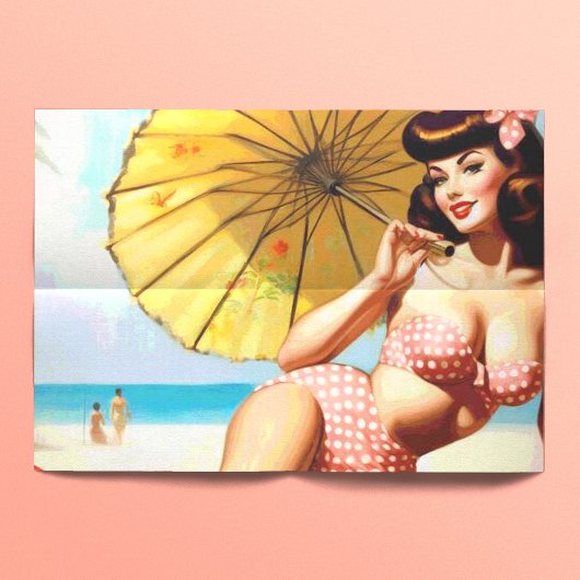 Niedliches Vintages Button im Sommer Seidenpapier