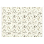 Niedliches Vintages Cupid Angel Gold Beige Blument Tischdecke (Vorderseite (Horizontal))