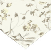 Niedliches Vintages Cupid Angel Gold Beige Blument Tischdecke (Schrägansicht)