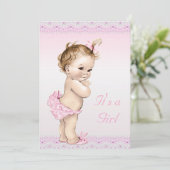 Niedliches Vintages Einladung (Stehend Vorderseite)