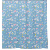 Niedliches Vintages Gänsemuster Duschvorhang (Vorderseite)