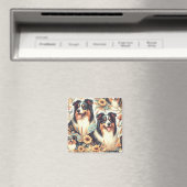 Niedliches Vintages Gemälde aus Australischer Schä Magnet (In Situ (Geschirrspüler))