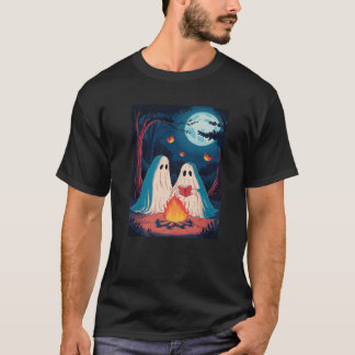 Niedliches Vintages Ghost Reading Book tee für Leh