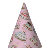 Niedliches Vintages Glück Geburtstagskuchen Partyhütchen (Rechts)