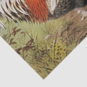 Niedliches Vintages Hahn bei Party Land Seidenpapier (Detail)