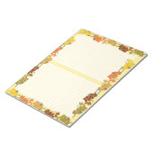 Niedliches Vintages Herbstgelbes Orangenmuster Notizblock (angewinkelt)