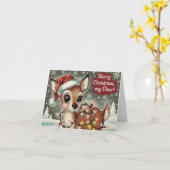 Niedliches Vintages Hirschfest Karte (Gelbe Blume)