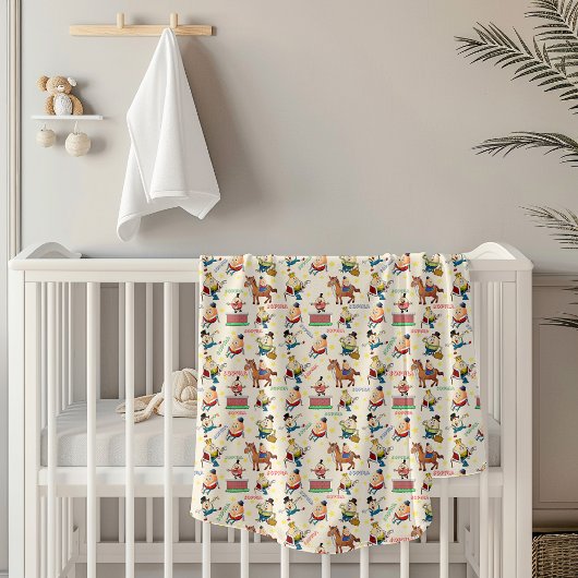 Niedliches Vintages Humpty Dumpty Kinderzimmer Rhy Fleecedecke