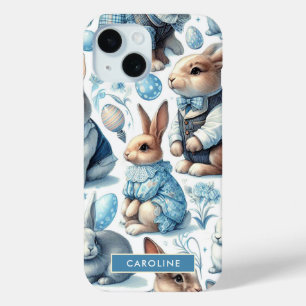 Niedliches Vintages Kaninchen Nahtlos Case-Mate iPhone Hülle